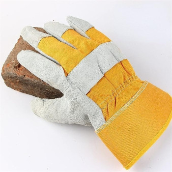 DEEP SLEEP EVERY NIGHT Gloves, 2pcs Leather welding gloves, garden safety protection, sports, motorcycles, drivers, clothing