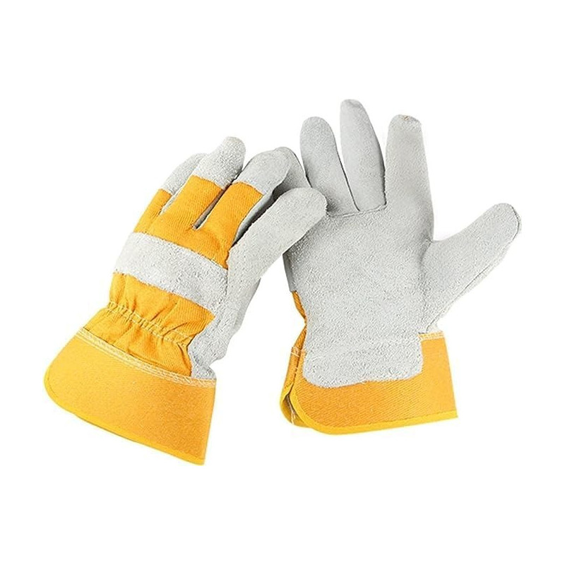 DEEP SLEEP EVERY NIGHT Gloves, 2pcs Leather welding gloves, garden safety protection, sports, motorcycles, drivers, clothing