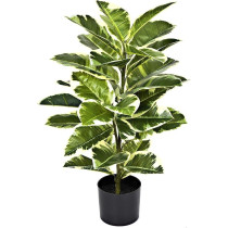 DEEP SLEEP EVERY NIGHT GreenBrokers Artificial Real Touch Rubber Plant in Pot