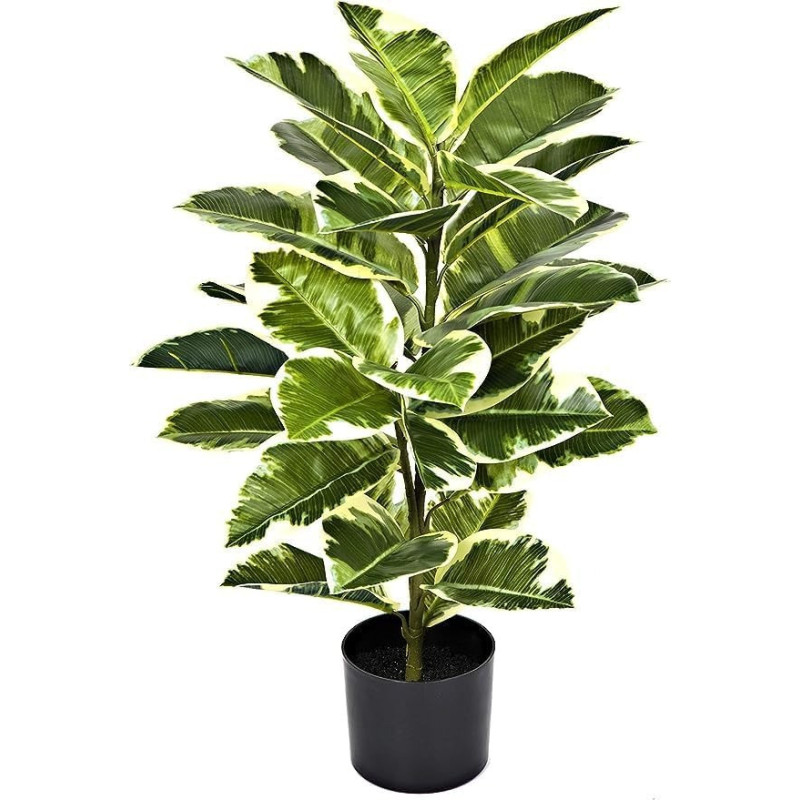 DEEP SLEEP EVERY NIGHT GreenBrokers Artificial Real Touch Rubber Plant in Pot