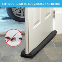 DEEP SLEEP EVERY NIGHT In-House Door Draft Stopper, 30'' to 38'' Under Door Draft Blocker Window Breeze Blocker, Noise Sound Light Smell Blocker, Grey, DOOR GUARD-Gr, 37inch