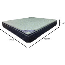 Deep Sleep Every Night Medicated Pillow Top Mattress 190 x 150 x 11 Plus 3 cm