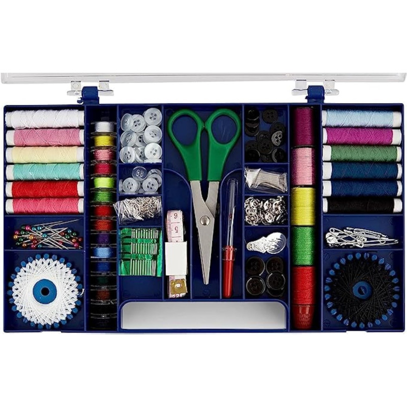 DEEP SLEEP EVERY NIGHT Sewing Kit, (37 PCS) Sewing Supplies with 22 XL Thread Spools, Scissors, Needles, Pins, for Home, School, Beginner, Adults, Kids, DIY Sewing Accessories