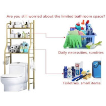 DEEP SLEEP EVERY NIGHT Toilet Storage Rack, 3-tier Bathroom Storage Shelf, Over The Bathroom Shelf Organizer Stand, High Capacity, Bathroom Space Saving Shelf