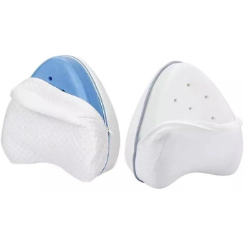DEEP SLEEP EVERY NIGHT Ultra Soft Memory Foam Knee Pillow for Pain Relief/Orthopedic Leg Pillow Designed for Side Sleepers, Leg, Pregnancy, Back, Hip Pain with Washable Cover