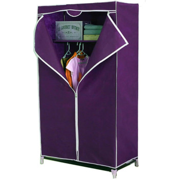 Deep Sleep Fabric Portable Small Wardrobe With Zip Clouser