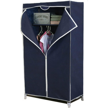 Deep Sleep Fabric Portable Small Wardrobe With Zip Clouser