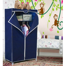 Deep Sleep Fabric Portable Small Wardrobe With Zip Clouser