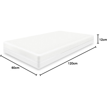 Deep Sleep Gel Comfort Foam Mattress for Babies (Toddler bed - W 70 x L 140 cm)