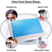 Deep Sleep Gel Memory Foam Cooling Pillows Stomach Sleepers, Orthopedic Neck & Back Support for A Relaxed Sleeping Experience, Medium-Plush Feel 1-Pack