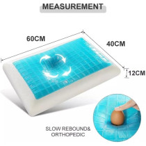 Deep Sleep Gel Memory Foam Cooling Pillows Stomach Sleepers, Orthopedic Neck & Back Support for A Relaxed Sleeping Experience, Medium-Plush Feel 1-Pack