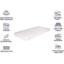 Deep Sleep Medical Mattress - Single Size, White, W90 X L190 X H10 cm