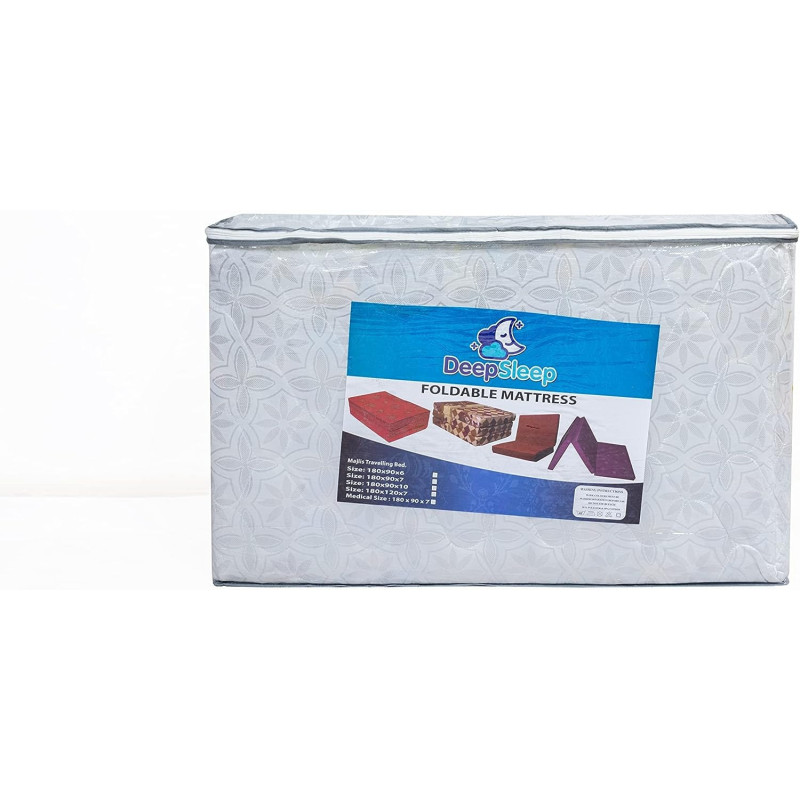 Deep Sleep Medicated Folded Mattress, Multi Color, Foldmed6cm, 90X180X6 cm