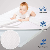 Deep Sleep Memory Foam (Visco) Mattress Topper Height of 5 cm With Removable Knitted Fabric Cover (Double - 120 x 190)