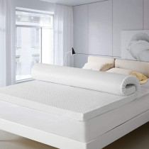 Deep Sleep Memory Foam (Visco) Mattress Topper Height of 5 cm With Removable Knitted Fabric Cover (Double - 120 x 200)