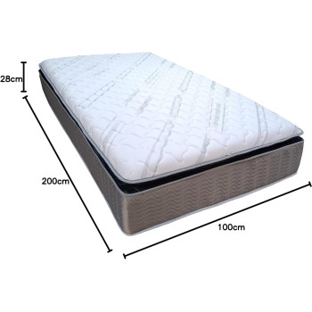 Deep Sleep Memory Foam And Innerspring Hybrid Medium Feel Mattress Single/Twin - 100 X 200 Cm