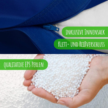 Deep Sleep Multifunctional lounge Bean bag, Suitable for indoor and outdoor use, Water- and dirt repellent, 100% salutation Dyed acrylic DS-BB-45