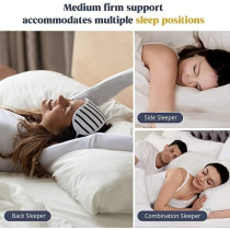 Deep Sleep Press Pillow - Size 48 Cm X 70 Cm Outer Cover: 100% Microfiber Filling: 100% Hollow Fiber Soft Feel Color White (Pack of 6)