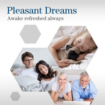 Deep Sleep Mattress Topper Soft Comfort White 500gsm (Dark Blue, Single Size - W 90 x L 200 cm) Pillow 90 GSM