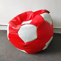 Deep Sleep Soccer Bean Bag, Leather Durable Double Stitched Material Sturdy Zippers, Ideal for Teenagers Pvc Leather Large Football Bean Bag DS-BBFB-03