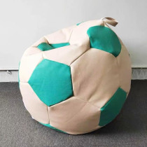 Deep Sleep Soccer Bean Bag, Leather Durable Double Stitched Material Sturdy Zippers, Ideal for Teenagers Pvc Leather Large Football Bean Bag DS-BBFB-03