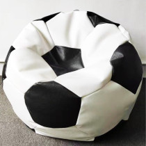 Deep Sleep Soccer Bean Bag, Leather Durable Double Stitched Material Sturdy Zippers, Ideal for Teenagers Pvc Leather Large Football Bean Bag DS-BBFB-01