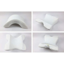 Deep Sleep Ushaped Curved Memory Foam Sleeping Neck Pillow, White