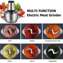 Electric Meat Grinder, Food Processor 3.5L Stainless Steel Meat Blender Food Chopper for Meat, Vegetables, Fruits and Nuts with 4 Large Sharp Blades, 850W High