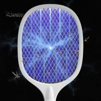Electric Mosquito Killer, Instant Fly Swatter USB Rechargeable Racket, Bug Zapper for Indoor and Outdoor - Fly Killer USB Rechargeable Fly Zapper Indoor Safe
