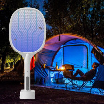 Electric Mosquito Killer, Instant Fly Swatter USB Rechargeable Racket, Bug Zapper for Indoor and Outdoor - Fly Killer USB Rechargeable Fly Zapper Indoor Safe