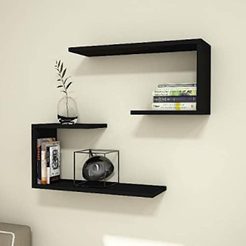 Epikasa Cleopatra Shelf Black - 60 x 20 x 54 cm