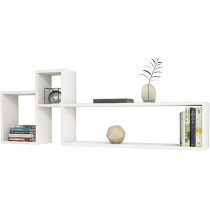 Epikasa Olivia White Shelf - 155 x 22 x 55 cm