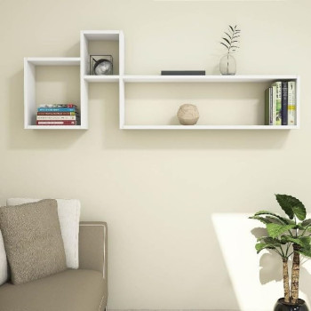 Epikasa Olivia White Shelf - 155 x 22 x 55 cm