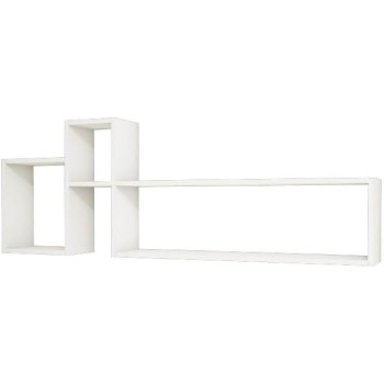 Epikasa Olivia White Shelf - 155 x 22 x 55 cm