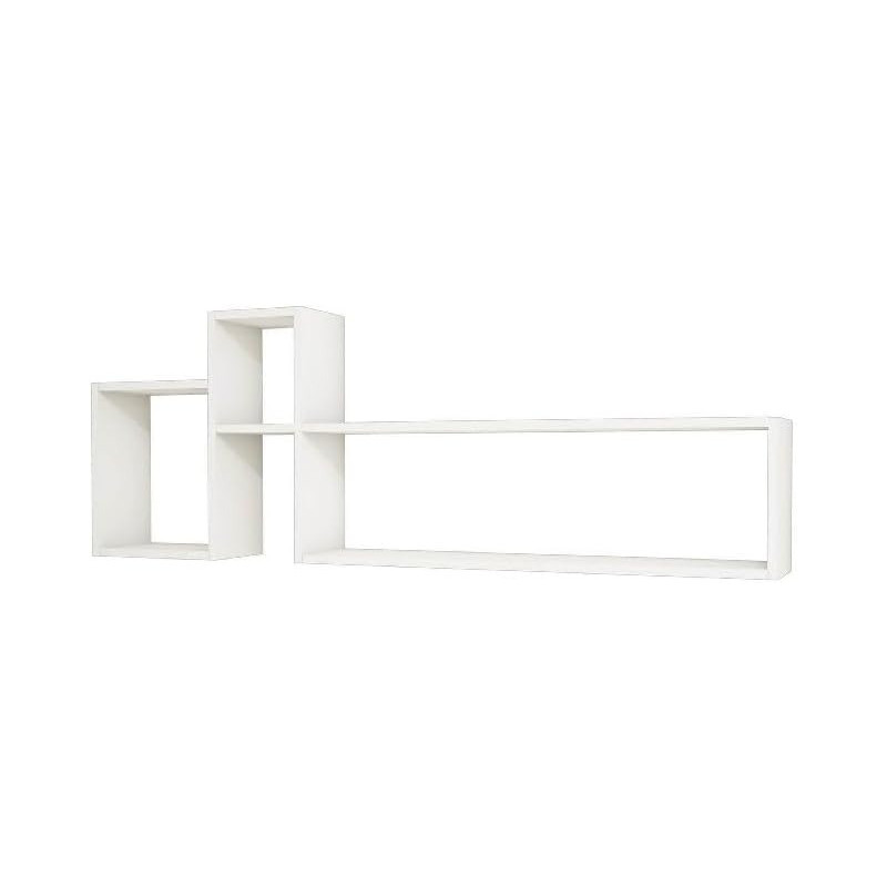 Epikasa Olivia White Shelf - 155 x 22 x 55 cm