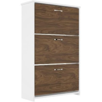Epikasa Shoe Rack Tea Walnut – 72 x 25.5 x 112 cm