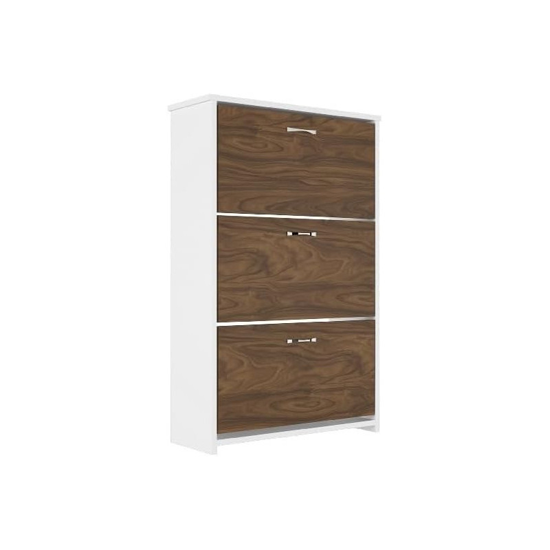 Epikasa Shoe Rack Tea Walnut – 72 x 25.5 x 112 cm