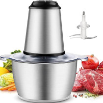Food Chopper, 3L Stainless Steel Electric Meat Chopper With Bi-Level Blades, 4 Speed Levels, 300W Multi Food Chopper For Meat, Vegetables, Fruits And Nuts