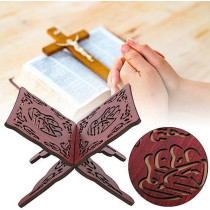 Holy Book Stand Holder Foldable Wooden Book Stand Prayer Book Holder Muslim Bookshelf Vintage Book Stand Rihal Display Rack Quran Stand