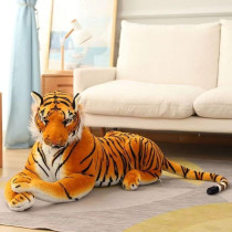 Huge Prone Tiger Plush Toy Big Tiger Plush Doll Simulation Animal Vivid Lifelike Tiger for Boy Large Tiger Doll - TC-26987