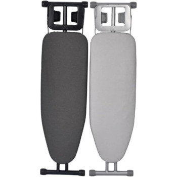 Ironing Board with Heat-Resistant Cover, Large Folding Ironing Board, Stable Frame & Non-Slip Legs Adjustable Foldable Iron Table, Space-Saving, Perfec