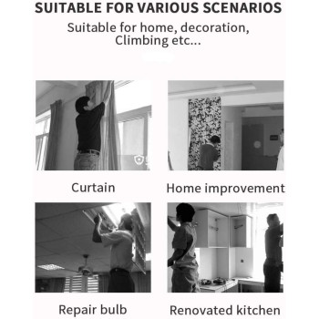 Ladder Fold Ladder Household Indoor Kitchen Living Room Portable Step Stools - Home Ladder Folding Domestic Stepladder Safety Multi-function (2 Step)