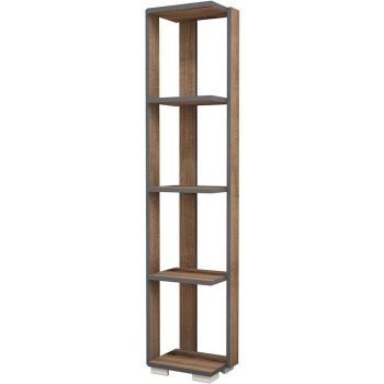 Minar by homemania Bookcase, Library, Walnut