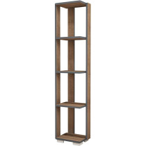 Minar by homemania Bookcase, Library, Walnut