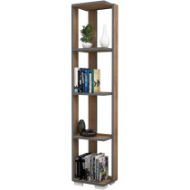 Minar by homemania Bookcase, Library, Walnut
