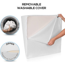 Orthopedic Bed Wedge Pillow with HD Foam Top Elevation for Sleeping, Acid Reflux, Heartburn, Anti Snoring and GERD Pillow, Back Support Size (W 65 x L 65 cm, Large 12)