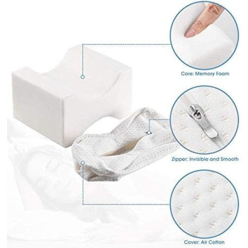 Orthopedic Wedge Contour Leg Pillows Memory Foam For Back Hip Leg Joint Pain With Removable Washable Cover