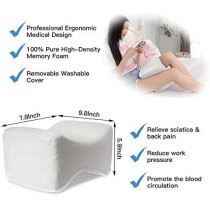 Orthopedic Wedge Contour Leg Pillows Memory Foam For Back Hip Leg Joint Pain With Removable Washable Cover