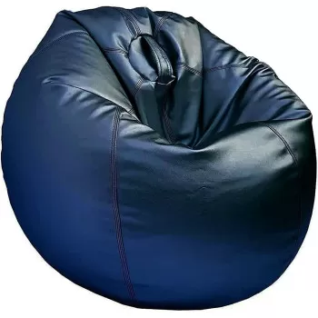 Puffy Leather Bean Bag –...