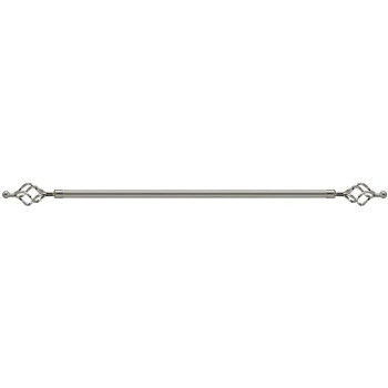 Curtain Rod Single Curtain Drape Set/Scarlet Curtain Pipe Set 1.5 M Length/Single Layer Curtain Hanging/Ball Decor Crown Fits 2
